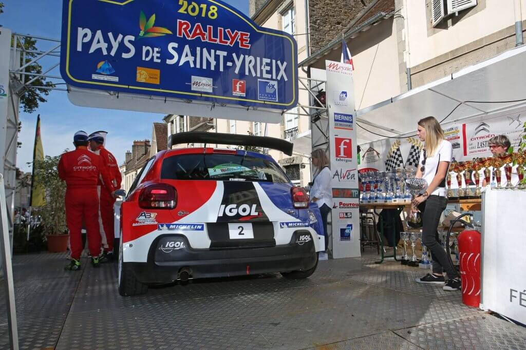 Rallye de saint yrieix 2019 - podium